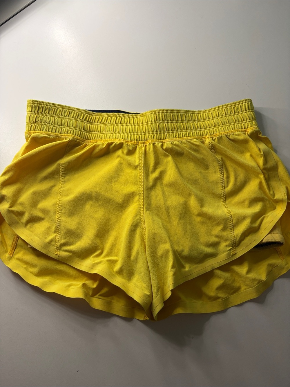 lululemon athletica Bright Yellow Athletic Running Shorts